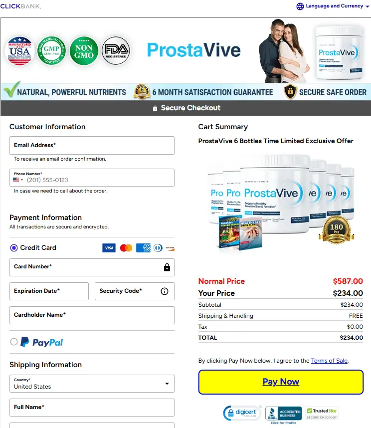 prostavive order